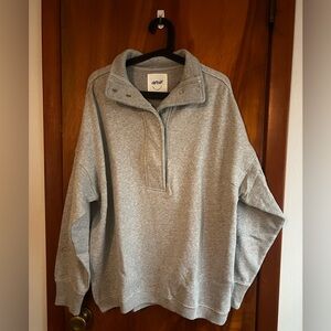 NWT Aerie Getaway Quarter Snap Sweatshirt, size medium